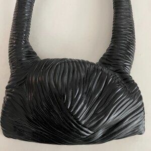 Black Rubber Horned Costume Headpiece